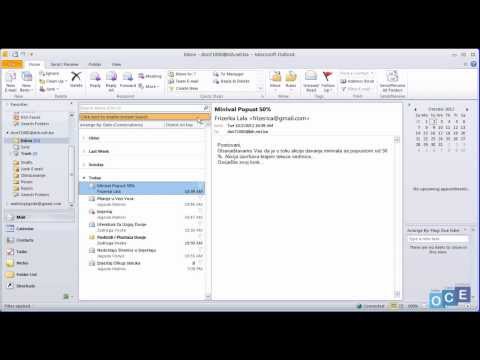 Pretraživanje pošte (Outlook 2010)