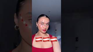 Austriaaaa 🇦🇹🇦🇹 #makeup #worldcup #fifa #transition #graphicliner