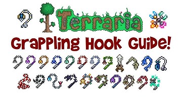 Terraria Hook Guide: Crafting & Comparison of ALL Grappling Hooks! (Best, Material/Recipe etc.)