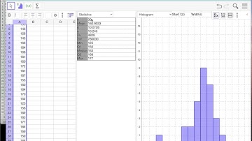 Getting Statistics from Data in Geogebra