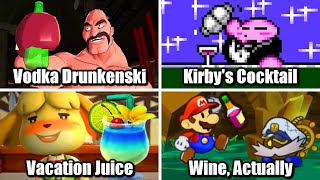 These Nintendo Games Actually Show Alcohol and Drunk Characters