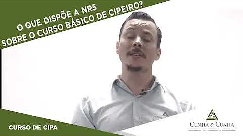 Quem deve ministrar o curso de cipeiro na empresa?