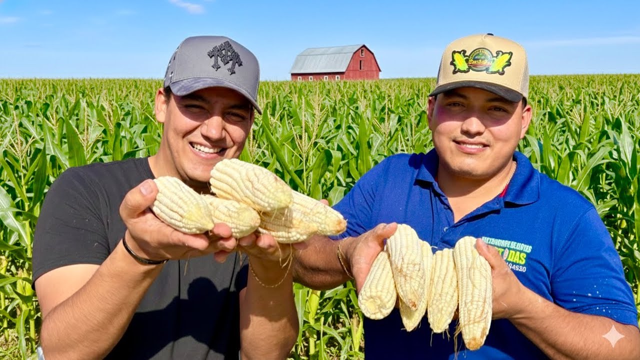 Elotes, mariscos y puerquito tatemado