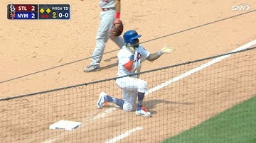 STL@NYM: Reyes plates winning run on infield single