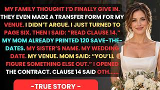 My Parents Gave My Sister My Wedding Date and Venue — The Contract Had a Cancellation Clause