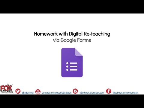 Using Google Forms for Automatic, Digital Re teaching - YouTube