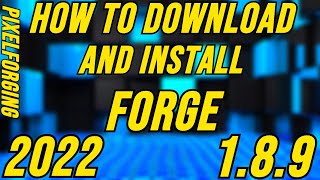 How to download and install forge (1.8.9 in 2021)