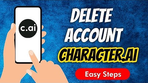 How To Delete Character.Ai Account From App