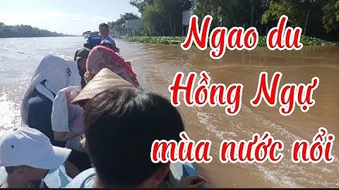 Ngao du Hồng Ngự mùa nước nổi