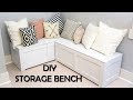 Kitchen Nook Storage Bench DIY