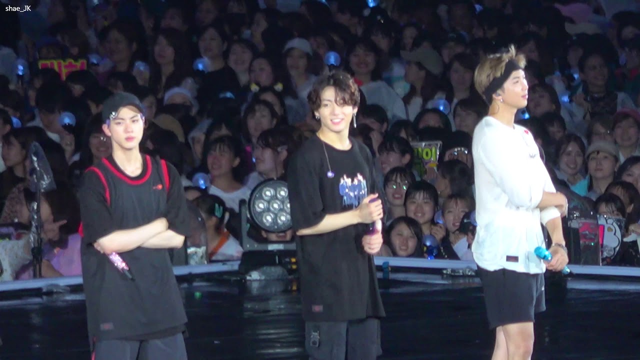 190714 [BTS] SPEAKYOURSELF in SHIZUOKA 정국 JUNGKOOK 엔딩멘트 FANCAM