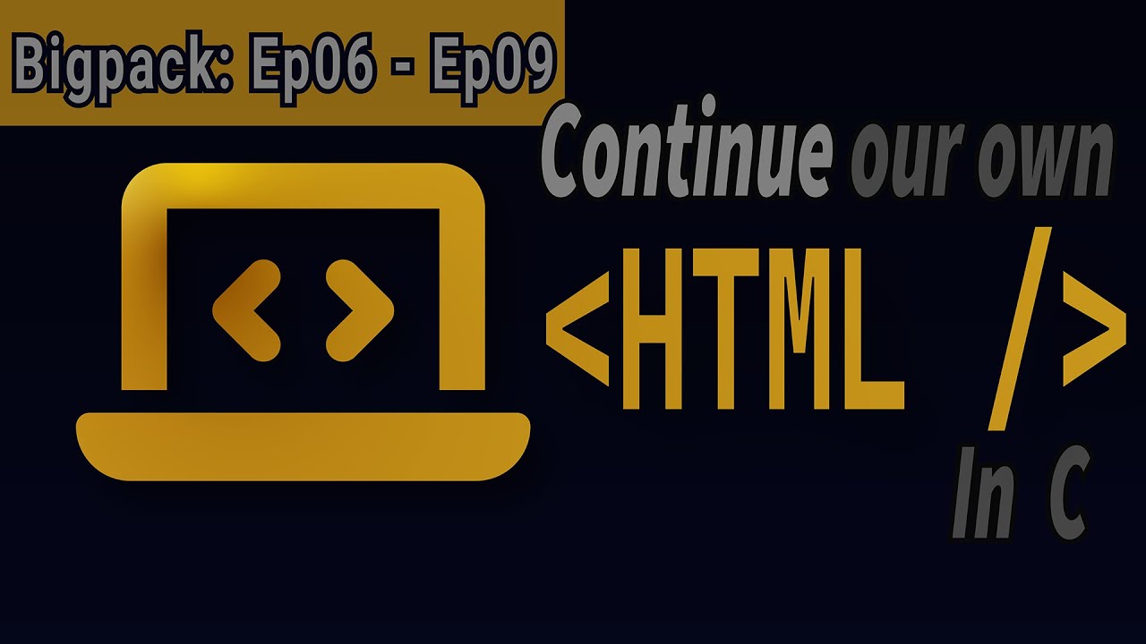 Part 2 of Full course - Code your own HTML language in C (Part two ...