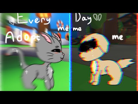 Everyday meme (Adopt me) Dog,Cat and T-Rex(cringe)