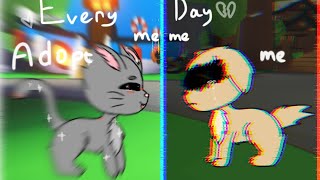Everyday meme (Adopt me) Dog,Cat and T-Rex(cringe)