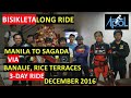 Manila to Sagada Bike Ride