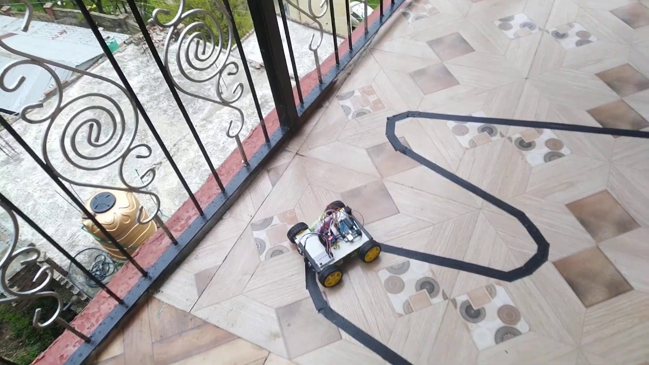 line follower robot using arduino ,l298 and IR sensors.