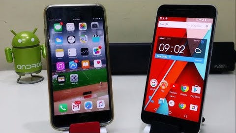 Nexus 6P Marshmallow 6.0.1 VS iPhone 6 Plus IOS 9.2 - Speed Test