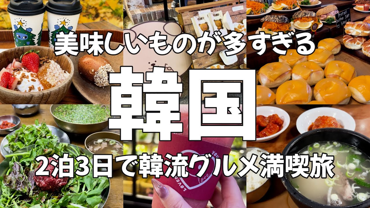 【韓国Vlog】アラサー女が行く！2泊3日の韓国旅行！グルメもショッピングも観光も満喫旅！ソウル観光・旅動画・食べ歩き・korea・soul・koreatravel