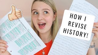 HOW I REVISE: a level history!