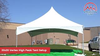 How to Set Up a 20x20 High Peak Tent (Step-by-Step)