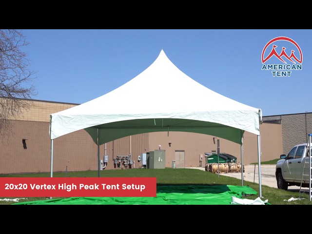 How to Set Up a 20x20 High Peak Tent (Step-by-Step) - YouTube