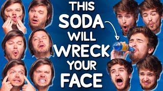 This beverage is SO intense | Vat19 tastes Super Sour Soda!