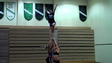 Double switch up cheer stunt