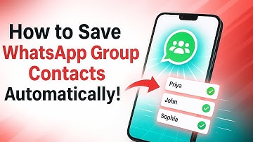 How to Save WhatsApp Group Contacts Automatically | Secret App for Android/iPhone
