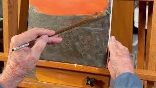 Acrylic Painting Tutorial for Beginners: Second Layer of a Sunrise Part 1 #acrylicpaintingtutorial