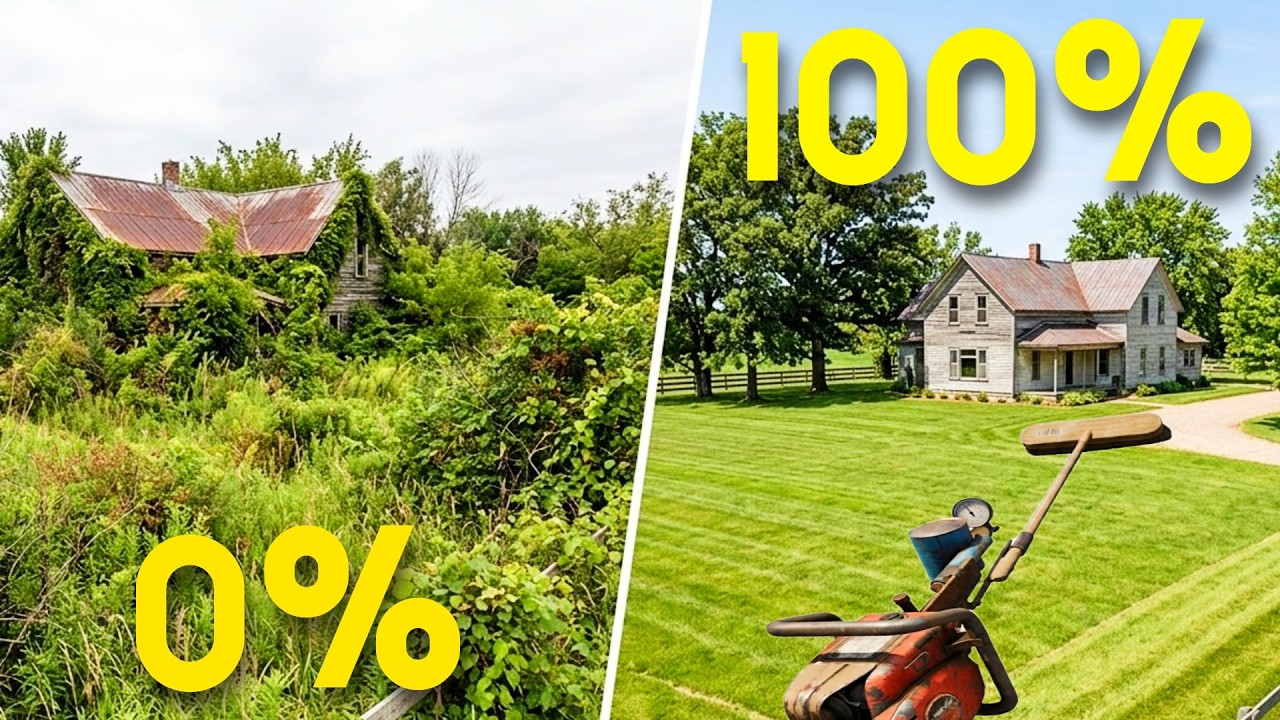 WHO MADE THIS?! Restore Completely Abandoned Properties in this Overgrown Landscaping Simulator
