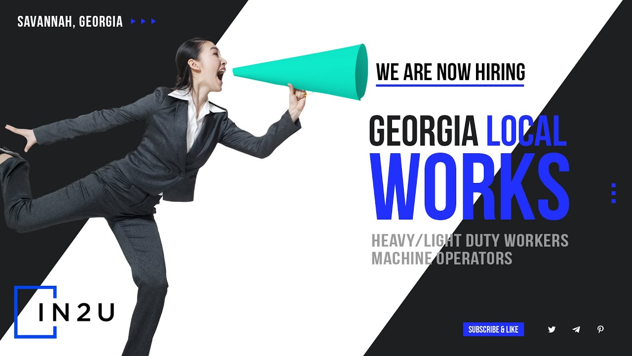 We are now hiring heavy & light duty workers and machine operators in Savannah, Georgia.