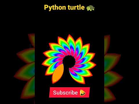 make amazing geometric graphics in python turtle 🐢#python #pythonturtle#codingstatus