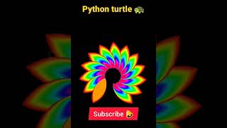 make amazing geometric graphics in python turtle 🐢#python #pythonturtle#codingstatus