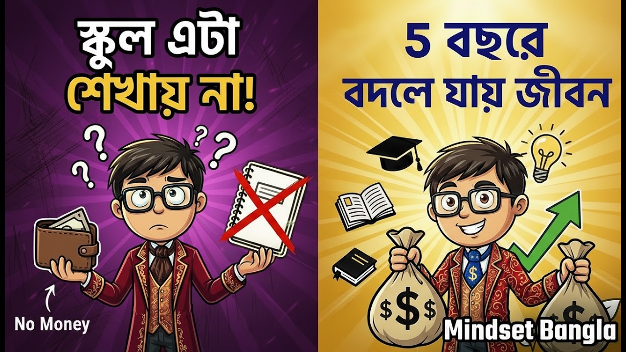 স্কুল এটা শেখায় না! ❌ ৫ বছরে জীবন বদলানোর গোপন সূত্র || Mindset Bangla