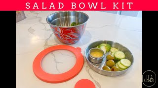 S’well Stainless Steel Salad Bowl Kit 64oz 🥗✨ | Fresh, Stylish & Perfect for Meals On the Go! 💛🌿