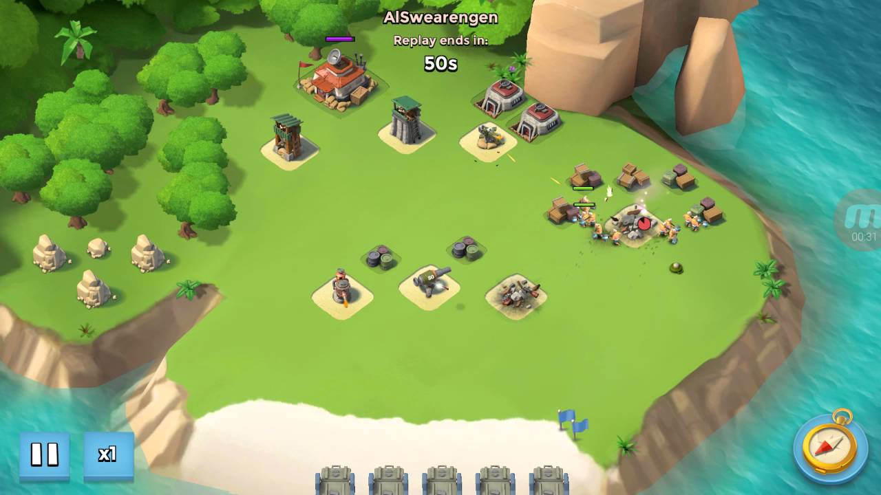 Boom Beach NPC Base Hanging Tree Level 17