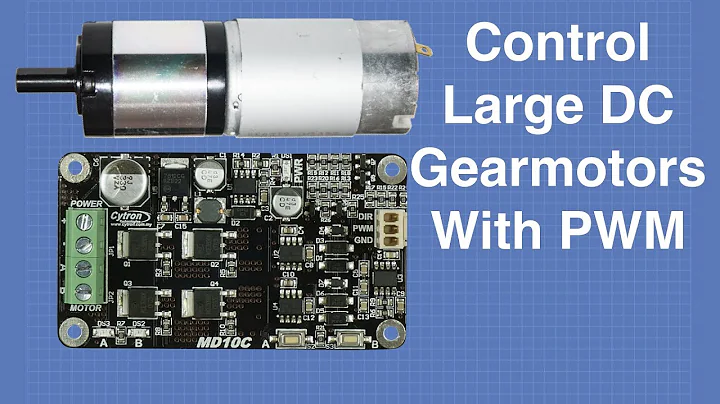 Control Large Gearmotors with PWM & Arduino