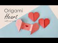 Origami heart with message  origami hearts  paper heart  valentine craft ideas