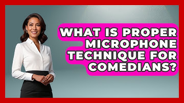 What Is Proper Microphone Technique For Comedians? - Open Mic Manual