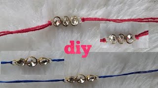 Diy||how to make rakhi at home||rakhi making at home#handmand rakhi#youtube#world of creations#diy