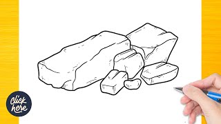 How to draw Coal - Coal Drawing Ideas
