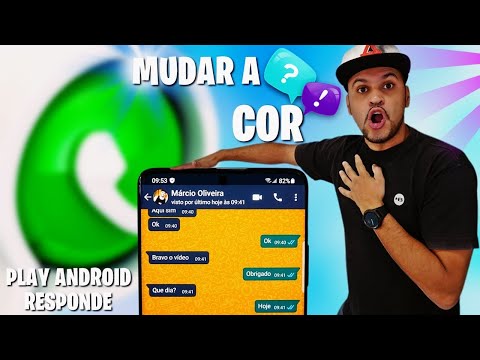 Vídeo: Como você altera o balão do bate-papo no WhatsApp?