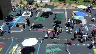 2011 I Madonnari Time Lapse Santa Barbara Ca