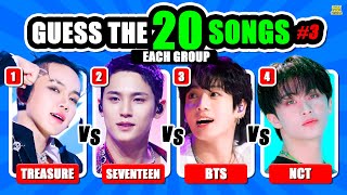 KPOP GROUP SONG #3: TREASURE vs SEVENTEEN vs BTS vs NCT - MALE EDITION