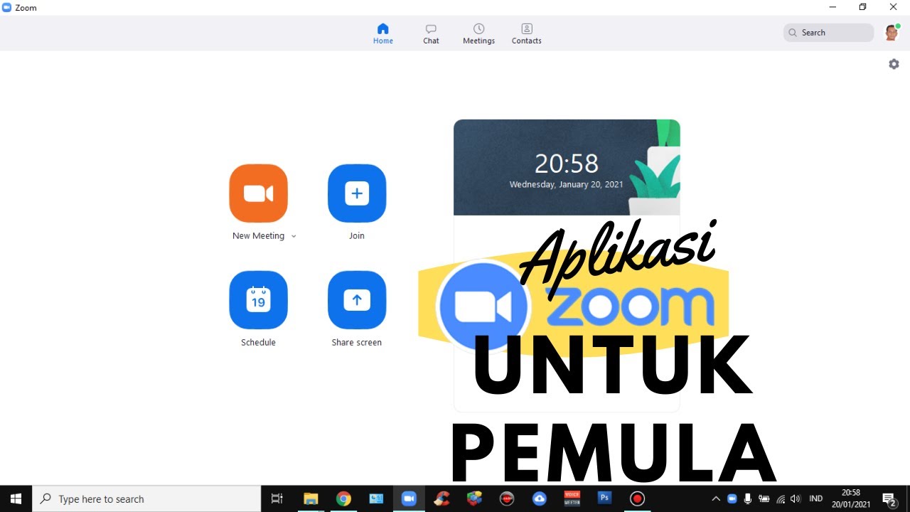 Tutorial Mudah | Cara Menggunakan Aplikasi Zoom Meeting bagi Pemula