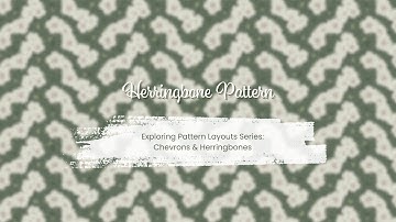 Herringbone Pattern in Procreate | Exploring Pattern Layouts Series: Chevrons & Herringbones