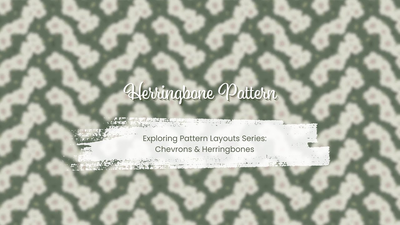 Herringbone Pattern in Procreate | Exploring Pattern Layouts Series: Chevrons & Herringbones