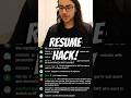 Clever resume strategy to get noticed!