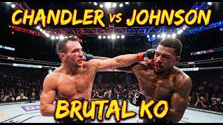 Michael Chandler vs Michael Johnson Full Fight | Johnson Brutal KO Defense