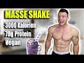 XXL MASSE PROTEIN SHAKE ohne Supplements | SOFORT AUFBAUEN | Vegan